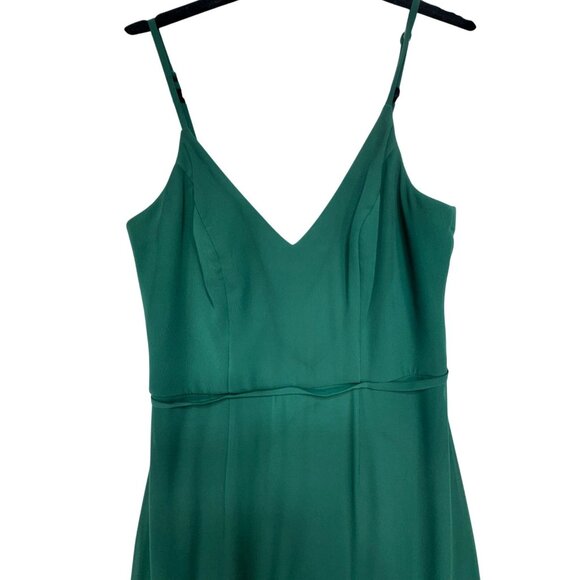 Davids Bridal Chiffon Sleeveless A-Line Gown V-Neck & Spaghetti Straps Dress Siz - Picture 5 of 15